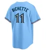 2024 Özel 27 Vladimir Guerrero Jr. Jersey 11 Bo Bichette Alejandro Kirk Alek Jays Manoah George Springer Daniel Vogelbach Daulton Varsho Blue Martinez Forma