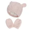 Casquettes Chapeaux Chapeau de bébé Chapeau tricoté Automne et hiver Chapeau de fille Ensemble de gants Garçon Mignon Petite Oreille Style Bébé Garçons et Filles Chapeaux 0-2T 230313