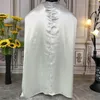 Ubranie etniczne Ramadan Eid Kaftan Satin Abaya Dubai Turcja muzułmańska hidżab maxi