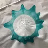 Wall Lamps Nordic Style Murano Glass Flower Plates Art Tiffany Blue Modern Abstract