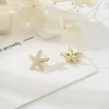 Dangle Chandelier Needle Pearl Sea Star Earnings South Korea Simple And Small Earrings Fashionable Earrings Sweet G230313