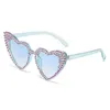 Designer High Quality Sunglasses 20% Off Heart Set Cute Cat's Eyes Heart-shaped Point Diamond Handmade Glasses