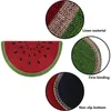 Carpets Personalized Watermelon Rug Welcome Summer Doormat 18" X 30" Fruit Half Round For Home Kitchen Indoor Decor