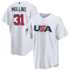 2023 USA World Baseball Classic Jersey WBC 66 Kyle Higashioka 65 Nestor Cortes Jr. 55 Ryan Pressly 52 Daniel Bard 51 David Bednar 50 Adam Wainwright 49 Kendall Graveman