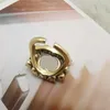 Anillo de lujo de moda Carta Diamante Diseñador Anillos envolventes Diseñadores Joyería de lujo para mujeres Anillos para hombre Moda Unisex Oro Retro Anillos casuales