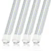 6ft T8 LED-rörljus R17D Kylare Dörr LED-rör 6 fot dubbla rader SMD2835 V-formad LED-glödlampa 25-pack