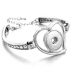 Bedelarmbanden snap knoop armband sieraden love heart crystal 18mm gember voor mannen vrouwen verstelbaar