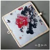 Portafogli Portafoglio stile nazionale cinese Borsa con fibbia in tessuto stampato fatto a mano in cotone Colore Lino1