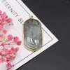 Pendant Necklaces Natural Stone Pendants Rectangle Amethysts Tiger Eye Onyx For Jewelry Making Diy Women Necklace Earrings Gifts