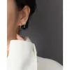 Dangle Earrings 925 Sterling Silver Earring Fashion Color Zircon Water Droplets Pendant Drop Wild Simple French Style Woman Ear Jewelry
