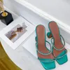 Dames slippers ontwerper hakken klassieke high hakken grove hiel 100% lederen dames schoenen trouwjurk muller schoenen feesten bezetting pure kleur sexy sandals2023