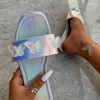 Slippers Fashion Beach Laser Flat Women Sandals Open Oe Oe Of Outs Casual Women's Funcing Plus 41 размер 41