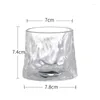 Wine Glasses Glass Cups Rotating Transparent Baijiu Cup Bar Glassware Cute Bottle Unleaded Crystal Fashion