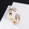 Регулируемые золотые квадратные браслеты для женщин для женщин Открыть геометрические украшения браслет брасалите мужаер