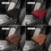 Coussin d'accoudoir de voiture en daim, porte-gobelet, Console centrale, Support de coude accru, boîte de rangement de bras de véhicule