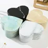 Gift Wrap 3pcs Heart Shaped Marble Jewelry Box Necklace Bracelet Rings Case Packaging Display Gifts Storage Organizer Holder