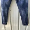 DSQ Phantom Turtle Jeans Men Jeans Moda Man Jeans Hip Hop Rock Moto Mens Casual Design rasgado jeans angustiado Jeans de jeans jeans skinny 6955