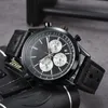 2024 New Mens Watch Quartz Luxury Navitimer B01 DIAL العلامة التجارية Chronograph Belt Strap Strap Wristwatch Wristwatch Breitling 0960