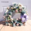 Flores decorativas grinaldas de 50 cm de guirlanda artificial bola de cebola hwedding ângulo decoração de casas de parede de parede de parede de jóias coragem de jóias de natal flor de presente 230313