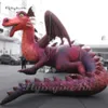 Cute Large Inflatable Flying Fire Dragon Balloon With Wings And Long Tail For Carnival Stage Decoration