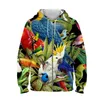 Herrtröjor 3d tryckt tröja hoodie män och kvinnor flamingo hip hop roliga höst streetwear för par kläder wy118