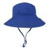 Berets Summer Baby Sun Hat Boys Cap Children Panama Unisex Beach Girls Bucket Hats