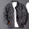 Jackets masculinos Men Chic Casaco de peito de peito único colar de gola quentes plus size comprimento médio masculino jeans 230311
