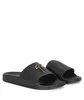 Tasarımlar Kadınlar deri terlik yaz adam moda düz sandalet konfor plaj kaydırıcı flip flop bayanlar siyah scuffs metal şeritler ayakkabı kumlu plaj ile kutu boyutu 35-46