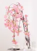 Decorative Flowers Wreaths 4pc/Lot 150cm Hanging Cherry Blossom Artificial Tree Sakura Flower Branch Wall Curtain Decorations For Room Ceiling Wedding Arch 230313