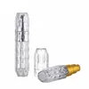 5ml Portable Mini Diamond Transparent Refillable Perfume Bottle Spray Pump Empty Cosmetic Containers Atomizer Bottle For Travel Botella De Perfume Recargable