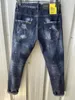 DSQ Phantom Turtle Jeans Men Jeans Moda Man Jeans Hip Hop Rock Moto Mens Casual Design rasgado jeans angustiado Jeans de jeans jeans skinny 6955