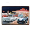 Car Service Tin Sign Vintage Gas Station Metal Plate Painting Motor Oil Retro Iron Picture Wall Decoration For Garage Car Shop Decor Personalized Art Decor 30X20 w01