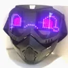 Partymasken Bluetooth RGB Leuchten Party Karneval Led Skibrillen DIY LED Gläser Anzeigetafel Maske Bildschirm Matrix Geschenk Spielzeug 230313