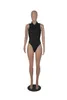 Vrouwen jumpsuits bodycon mouwloze sexy v neck knoppen rompelt shorts mager één stuk bodysuit over het algemeen