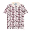 Lüks Marka Mens Tasarımcı Polo T Shirt Yaz Moda Nefes Modası Kısa Kollu Yakası Sıradan Topm-3xl#023