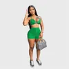 NEW Designer Summer Outfits Women Tracksuits Two Piece Sets Sleeveless Tank Crop Top and Shorts Sports suits Casual sportswear Bulk Wholesale Clothing 9450