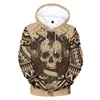 Sweats à capuche pour hommes marque imprimé Lion 3D hommes/femmes Streetwear pulls particuliers Cosplay Harajuku enfants