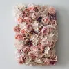 Dekorativa blommor kransar 3D Artificial Flower Wall Party Home Store Po Decor Flower Wall Mat Silk Rose Flower Panels For Backdrop Wedding Wall Decor 230313