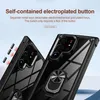 Ringhalter, stoßfeste Handyhüllen für iPhone 14 Plus 13 Pro Max 12 11 XR Samsung S23 Ultra A14 A54 A12 A32 TPU Clear Hard PC Metall Kamerarahmen Schutz Defender Cover