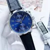 New Five stitches luxury mens watches All dial work Quartz Watch high quality Top Brand chronograph clock leather belt art fashion accessories Round shell