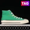 Sapatos casuais de lona de grife 2023 femininos Chucks All Star 70 tênis High Ox preto branco raiz escura girassol clássico moda plataforma masculino tênis feminino