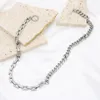 Chains Necklace For Women Stainless Steel Square Shape Link Chain Silver Color Trendy Collars Choker Necklaces Girl Christmas YS39