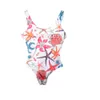 ملابس السباحة النسائية بلا أكمام مصممة مثيرة للقطن عاريات القطن بحجم SXL 230313