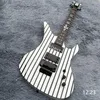 Synyster Gates Custom-S Electric Guitar Pinstripe Style Body Importerad hårdvara