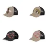 Capas de moda bordadas de la tapa de la pelota de diseñador Marca de la marca Green Animal Patrón de béisbol Sombreros de lujo para hombres Capa de mujer ajustable Snapback ajustable