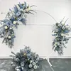 Fleurs décoratives Champagne Row Flower Props Décoration finie Eucalyptus T Stage Road Lead Wedding