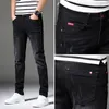 Pantalones vaqueros de hombre de moda de alta calidad elásticos casuales para hombre pantalones vaqueros ajustados para hombre azul negro gris pantalones vaqueros de mezclilla para hombre pantalones de marca 230313