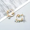Hoop oorbellen luxe mode vintage bloem ronde kwastjes drop bengelen voor vrouwen feestgeschenk