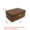 Jewelry Boxes Wooden Jewelry Organizer Box With Lock Double Layer Jewellery Storage Cases Women Rings Necklace Gift Boxes 230311