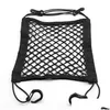 Auto -organisator Interieur Trunk Seat Achter Elastische gaas Net Styling Storingszak Pocket Cage Rooster Holder Accessoires Tun Drop levering M DHZWZ